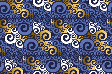 Abstract sea water seamless pattern.