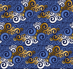 Abstract sea water seamless pattern.