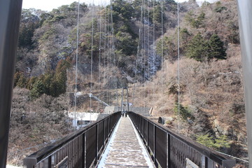 Obraz premium 鬼怒盾岩大吊橋