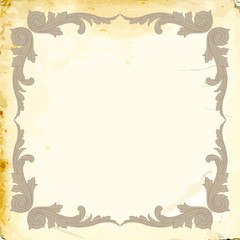 Vector baroque of vintage elements for design. 