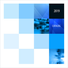 Fototapeta premium Abstract design of colourful vector elements for modern background with square shapes for business branding summer.