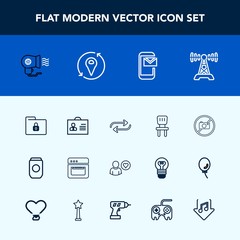 Modern, simple vector icon set with safety, replace, white, female, oven, concept, online, station, comfortable, home, kitchen, radio, tin, cooking, metal, change, container, sign, food, phone icons