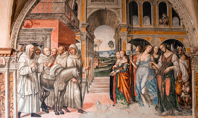 Abbey of Monte Oliveto Maggiore, Tuscany, Italy