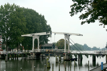 draw bridge called Lange Vechtbrug  in the centre of the city