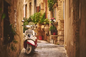 Foto op Canvas Cozy street of old Rabat in Malta © vladimirzhoga
