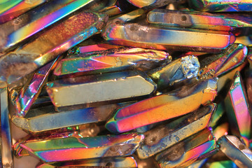 rainbow quartz crystals