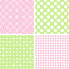 Different vector seamless patterns.