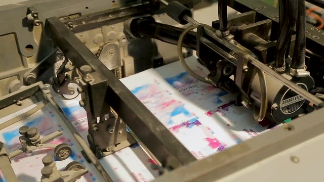 Workflow of professional equipment in printing