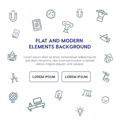 science, education outline vector icons and elements background concept on white background.Multipurpose use on websites, presentations, brochures and more