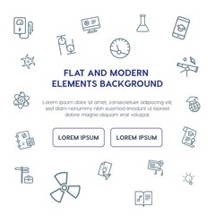 science, education outline vector icons and elements background concept on white background.Multipurpose use on websites, presentations, brochures and more
