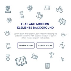 science, education outline vector icons and elements background concept on white background.Multipurpose use on websites, presentations, brochures and more