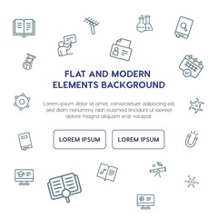 science, education outline vector icons and elements background concept on white background.Multipurpose use on websites, presentations, brochures and more