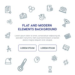 science, education outline vector icons and elements background concept on white background.Multipurpose use on websites, presentations, brochures and more