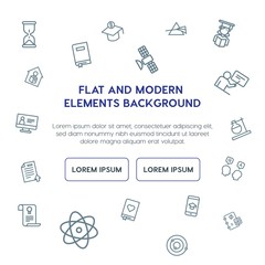 science, education outline vector icons and elements background concept on white background.Multipurpose use on websites, presentations, brochures and more