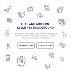 science, education outline vector icons and elements background concept on white background.Multipurpose use on websites, presentations, brochures and more