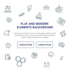 science, education outline vector icons and elements background concept on white background.Multipurpose use on websites, presentations, brochures and more