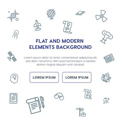 science, education outline vector icons and elements background concept on white background.Multipurpose use on websites, presentations, brochures and more