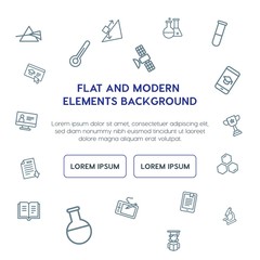 science, education outline vector icons and elements background concept on white background.Multipurpose use on websites, presentations, brochures and more