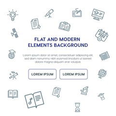 science, education outline vector icons and elements background concept on white background.Multipurpose use on websites, presentations, brochures and more