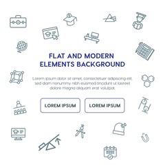 science, education outline vector icons and elements background concept on white background.Multipurpose use on websites, presentations, brochures and more