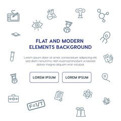science, education outline vector icons and elements background concept on white background.Multipurpose use on websites, presentations, brochures and more