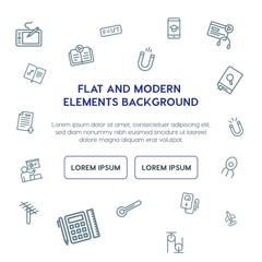 science, education outline vector icons and elements background concept on white background.Multipurpose use on websites, presentations, brochures and more