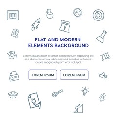 science, education outline vector icons and elements background concept on white background.Multipurpose use on websites, presentations, brochures and more