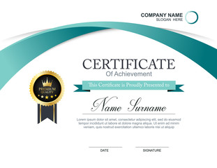 Vector certificate template