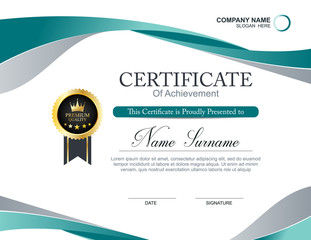 Vector certificate template