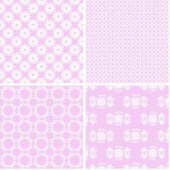 Different vector seamless patterns.
