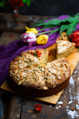 Rhubarb Almond Cake