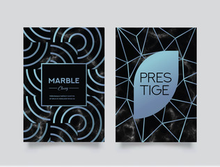 Marble Abstract Background Book Cover Design Template