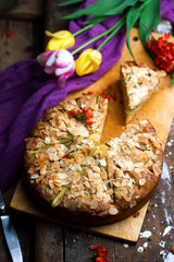 Rhubarb Almond Cake