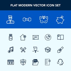 Modern, simple vector icon set with plug, black, bank, home, paddle, nature, cable, chalkboard, competition, computer, money, ring, profile, finance, oar, medal, investment, water, technology icons