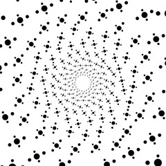 star transformation pattern with dot particles, space background with halftone effect, star effect isolated vector, starburst design background element