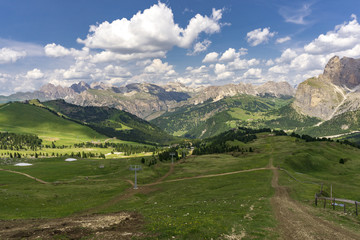 Beautiful summer mountain landscape. Dolomites. Italy.