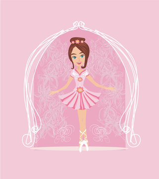 Little ballerina card