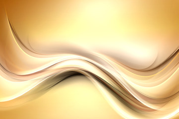 Gold modern bright waves art. Blurred pattern effect background. Abstract creative graphic. Web wallpaper conept.