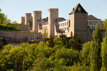 Fototapeta premium Luxembourg city old quarter - plateau du rham