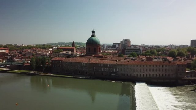 Aerial city view, Toulouse France