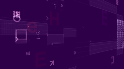 Processor with Plate Grids on Violet Backdrop