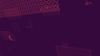 Global Processor on Violet Background