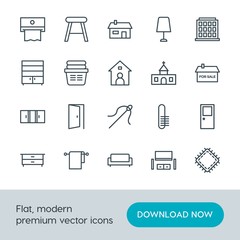 Obraz premium Modern Simple Set of buildings, furniture, housekeeping Vector outline Icons. Contains such Icons as furniture, background, chair, drawer and more on white background. Fully Editable. Pixel Perfect.