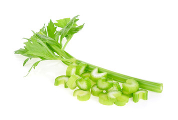 celery isolated on white background