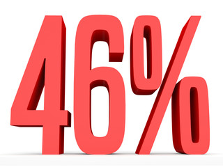 Forty six percent off. Discount 46 %.