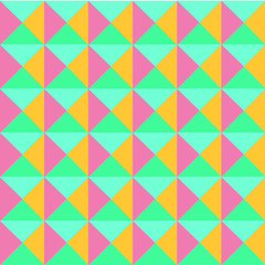 Vector modern colourful pastel geometry triangle pattern abstract seamless background, retro texture