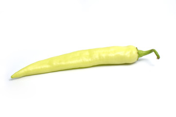 yellow sweet pepper(capsicum) on white background