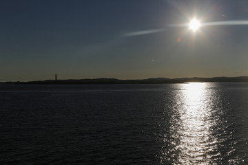 The Kristiansand coastline