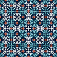 Gorgeous seamless pattern Moroccan, Portuguese tiles, Azulejo, ornaments. Can be used for wallpaper, pattern fills, web page background,surface textures.