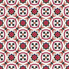 Superbe motif harmonieux de carreaux marocains, portugais, Azulejo, ornements. Peut être utilisé pour le papier peint, les remplissages de motifs, l& 39 arrière-plan de la page Web, les textures de surface.